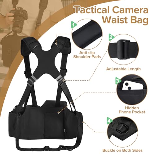 Bolso de Pecho Impermeable para Cámara con Correa Ajustable miniatura 2