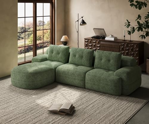 SOFA-IN-BOX 112'' Modular Sectional Sofa Couch with Chaise,...