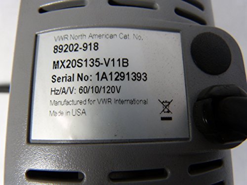 Product label for VWR 89202-918 showing model and electrical specifications