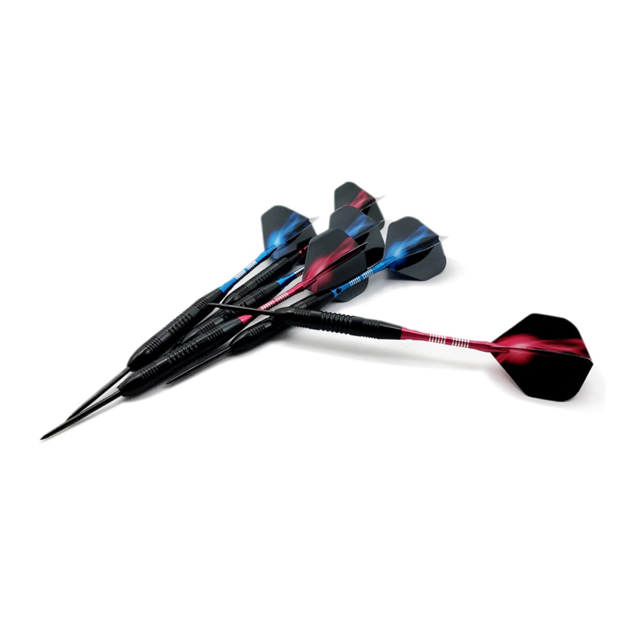 OSOLADY 1Set Professional with Deep Groove Rod Needle Tipped Flights for Sports Events Durable and Drop Resistant for Traditional Dartboard Games