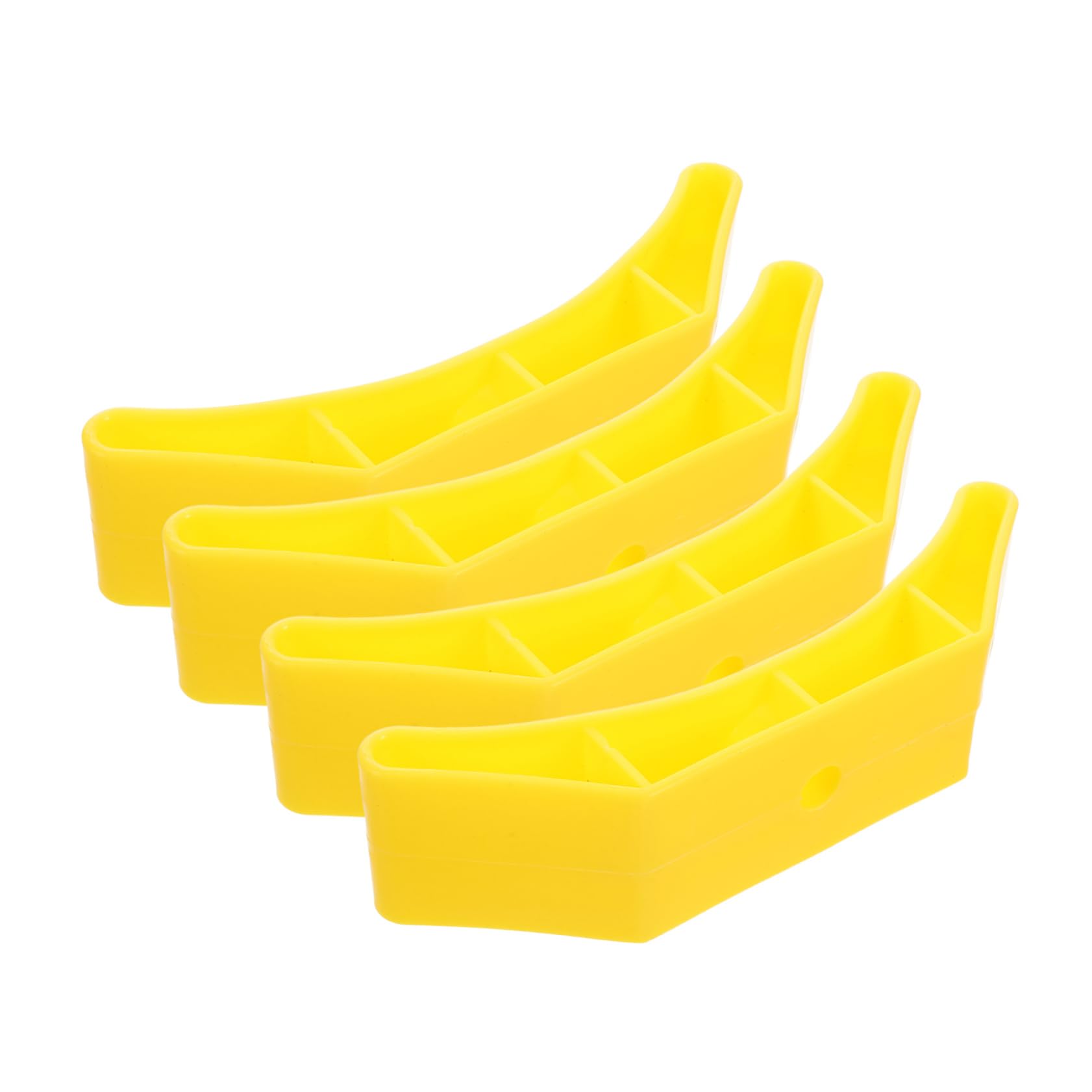 Abaodam 4pcs Compact Weight Rack for Dumbbells Rubber Dumbbell Holder Saving Design for Enhanced Stability Noise Dampening Portable Sports Gear Organizer