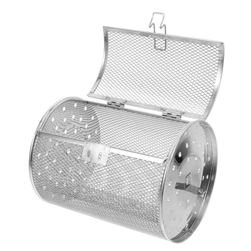 VINTORKY Electric Oven Baking Cage Grill Basket Stainless Steel Replacement for Roasting and Grilling for Air Fryer and Oven Use for Nuts Beans and Bbq Cooking
