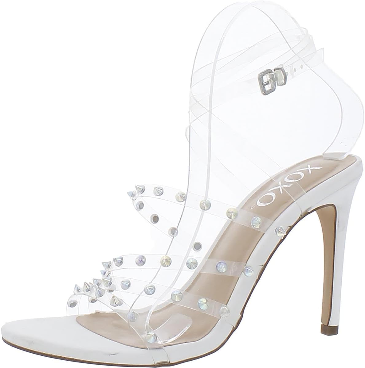 XOXO Women's Bunni Pump, Clear, 8