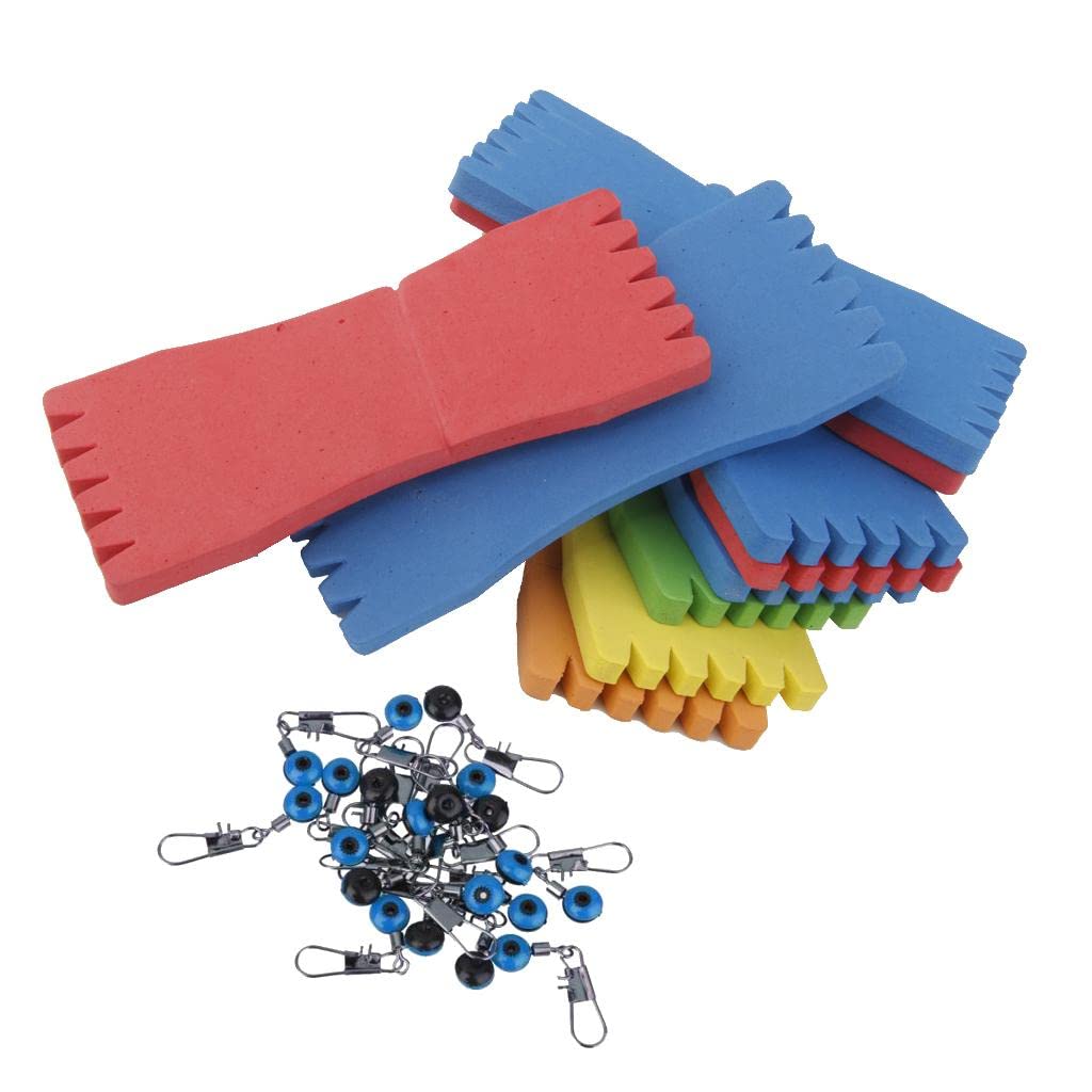 MERISHOPP 20Pcs Space Bean Fishing Clip Connector 10Pcs Fishing Foam Line Board Tackle|Sporting Goods|Fishing|Fishing Equipment|Other Fishing Equipment-image-33