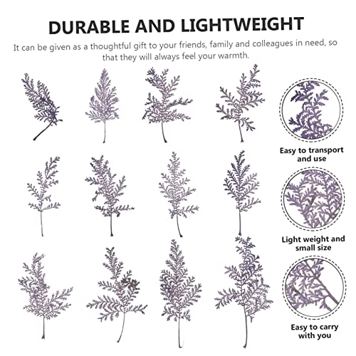 48 hojas secas naturales Artemisia para manualidades miniatura 3
