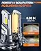 SEALIGHT H7 Fog Light Bulbs, 40000LM 6500K Cool White, 1:1 Mini Size, H7 Bulb with 13000RPM Cooling Fan, 3 Mins Plug-N-Play, IP67 Waterproof Non-polarity, Pack of 2