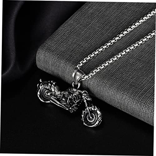 SOIMISS 1Pc Colar De Motocicleta Urna Colar Charme Colar De Jóias De Aço Inoxidável Masculino Colare