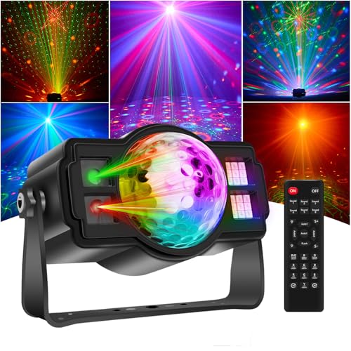 New Upgraded Party Northern Lights, Portable Disco DJ Light with Unique Nebula Effect, Strobe Led...