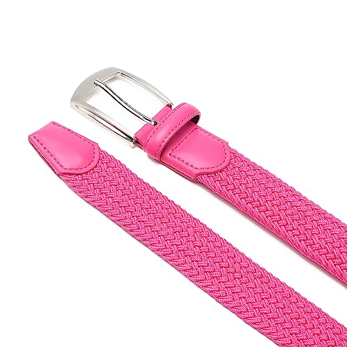 Image of Fabio Valenti Canvas Elastic Fabric Woven Stretch Braided Belts for Men Women Junior with Multicolored /Full Sizes