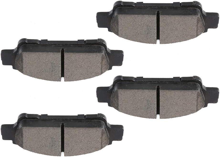Rear Semi-Metallic Disc Brake Pads Sets D995 [4PCS] Compatible For Buick Lucerne 2006-2011,For DTS 2006-2011