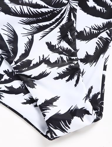 Image of ZAFUL Women High Waisted Bikini Bottoms Ruched Swimsuit Bottom Tummy Control Bathing Suit Bottoms