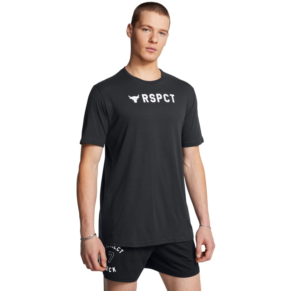 Under ArmourMen's Project Rock Respect Short Sleeve T Shirt Project Rock Respect Short Sleeve T Shirt (Pack of 1)