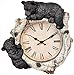 Black Bear Cubs on Birch Woodland Style Wall Clock Cabin Lodge Decoration 13.3