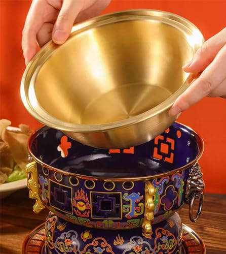 Olla pequeña de cobre tradicional china para una persona miniatura 6