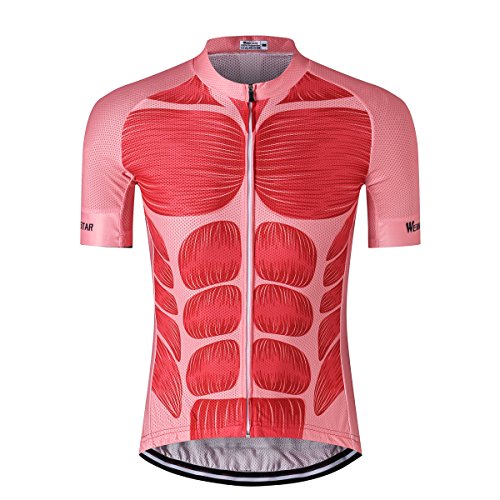 Mens Cycling Jersey Shirt,2020 Short Sleeve MTB Bike Jersey Riding Tops