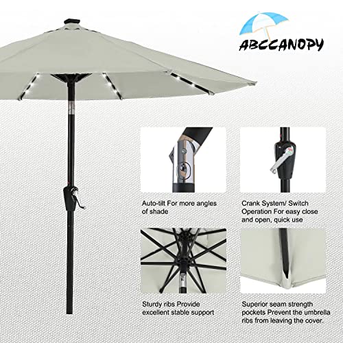 Abccanopy 2,7 m ad energia solare ombrellone con