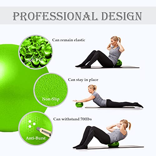Image of PL-0003 Soft Exercise Ball, Anti-Burst Yoga Ball Chair Supports 2200lbs PL-0003