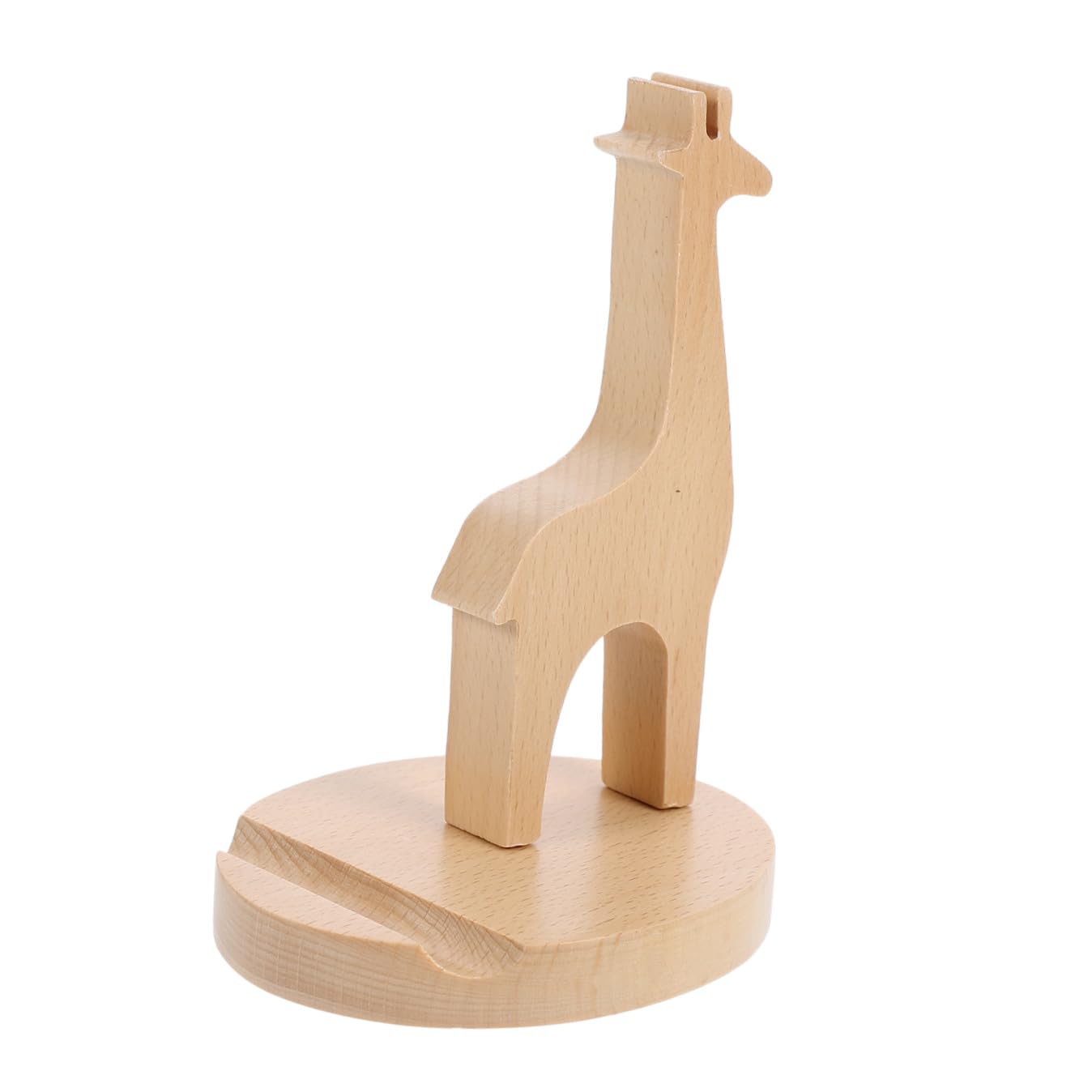 Uonlytech 3 Pezzi Supporto Per Telefono Cellulare in Legno Massello Supporto Per Telefono A Collo Di Cigno Supporto Per Telefono Da Tavolo in Legno Supporto Per Telefono Vista
