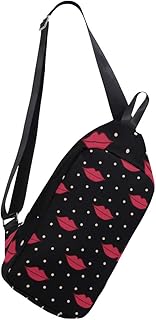 Mochila Bandolera de Hombro para Hombre, Color Rojo