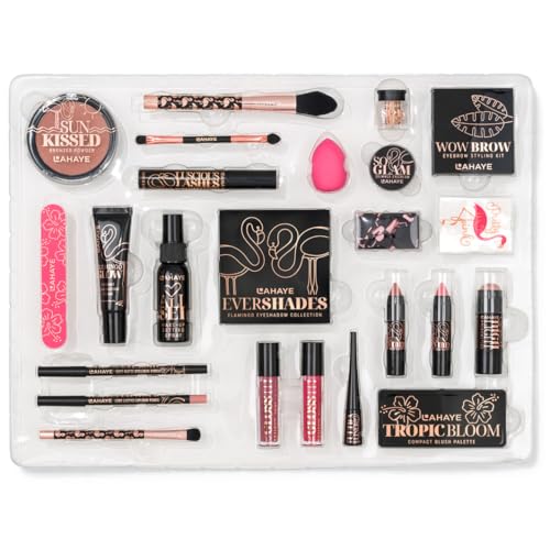 Beauty Adventskalender 2025 "PINK FLAMINGO X-MAS" - Weihnachtskalender für Frauen, Teenager | LIMITIERTE EDITION | 24 hochwertige Make-up und Kosmetik Überraschungen, Geschenkset von LAHAYE