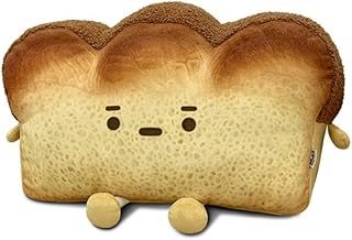 EPRHAY 26cm Cute Creative Toast Bread Stuffed Plush, Simulation Toast Food Pillow, Fluffy Soft Bread Sofa Cushion Throw Hugging Pillow
