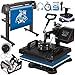 Produktbild VEVOR 38x30cm Heißpresse maschine 5 In 1 Transferpresse hitzepressemaschine und 870mm Vinyl Cutter Plotter Cutting Plotter Desktop Machine