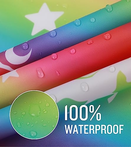 Image of SaphiRose Lightweight Kids Rain Poncho Jacket Waterproof Outwear Rain Coat