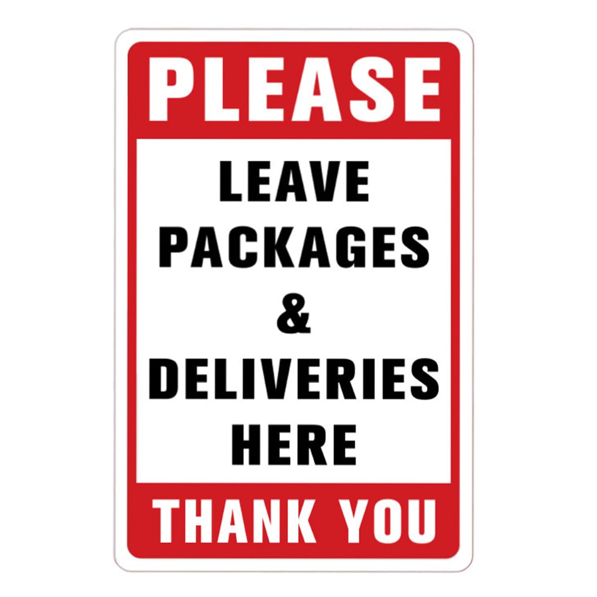 Namvo Please Leave Packages Here Sign Sticker 20 x 30 cm, Sticker Delivery Signs for Packages, Delivery Instructions for My Orders Outdoor Indoor Use Home Work Office