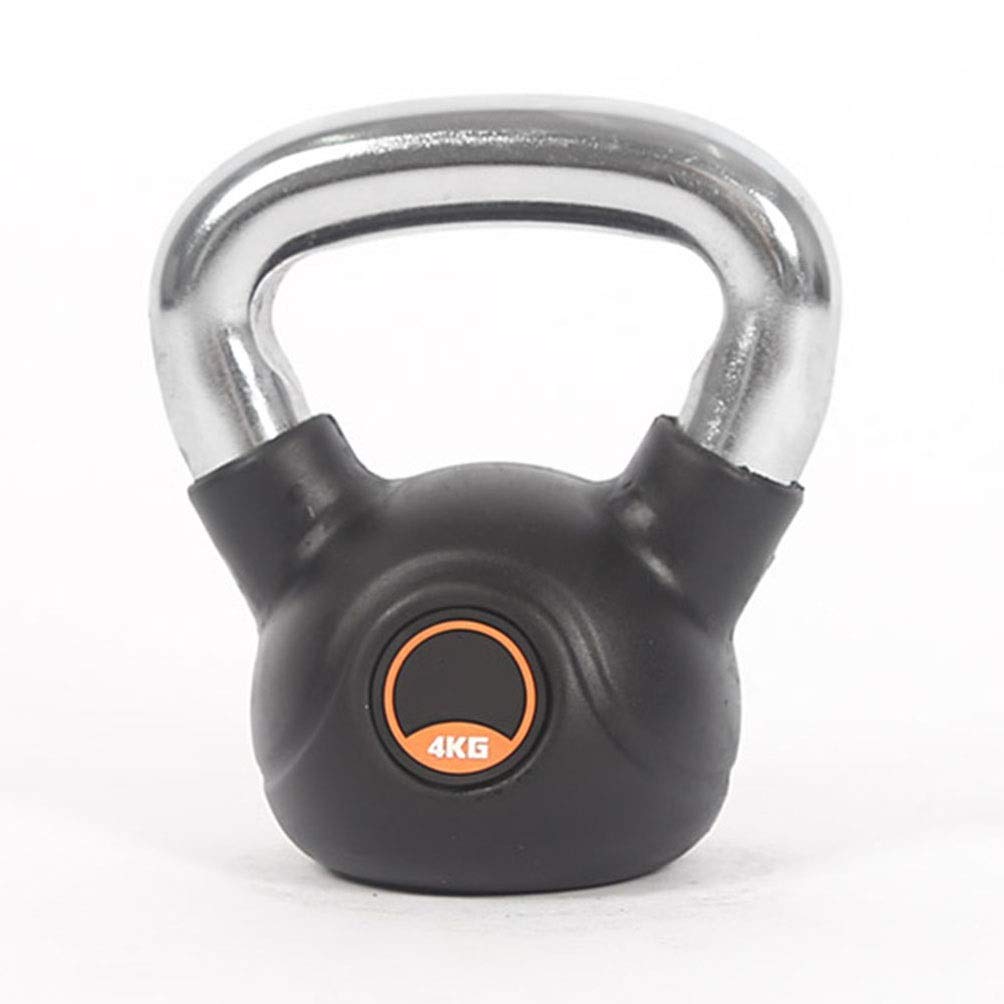 Kettlebell AGYH Ghisa, Allenamento Fitness, Allenamento della Forza, Body Shaping Manubrio Bilanciere, La Maniglia Comoda, Antiscivolo Base, 4kg / 8.8lbs