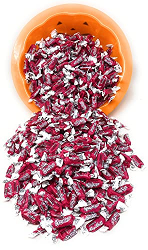 Bulk Strawberry Flavor Tootsie Roll Frooties Chewy American Taffies Candy Individually Wrapped In Resealable Assortit Bag 5 Lb 735+Pcs (80-Oz) - Made In Usa #TOP4