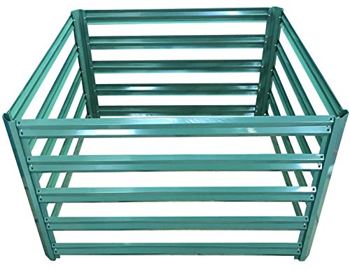 Selections Metal Slatted Garden Composter in Green (110cm x 70cm)