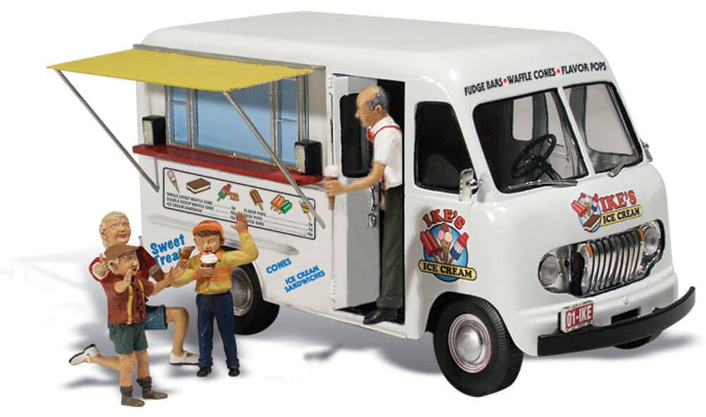 Woodland Scenics AS5338 Ice Cream Truck Children's Ice Cream Sale Figures Scale N 1:160 Ice Cream Truck - Image 2