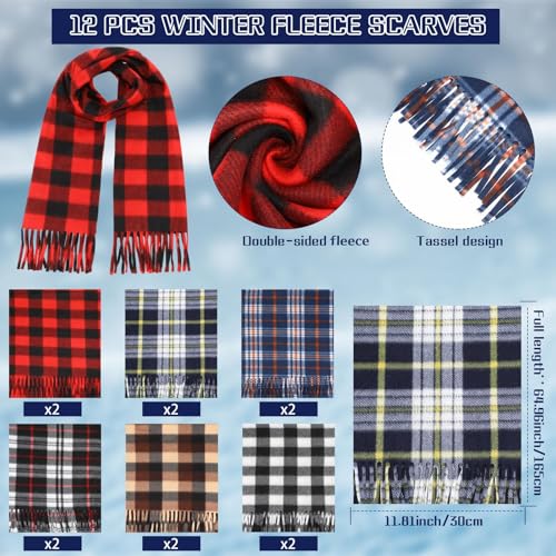 Vicenpal Winter Homeless Care Package Supplies Bulk Warm Beanies Hats Thermal Scarves Knit Gloves Drawstring Bags2