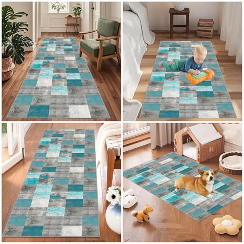 Alfombra larga para pasillo y cocina transitable de 90 x 350 cm lavable 6