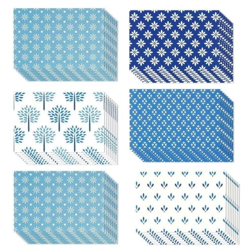 Best Paper Greetings 48 Pack Blue Stationery Notecards and Envelopes Set - 4x6-Inch All Occasion...