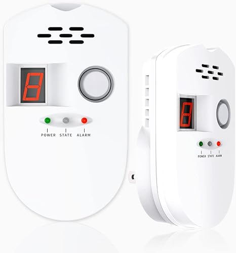 Detector de gas natural, detectores de propano para el hogar, alarma de fugas de propano de gas natural para cocina doméstica, detección de fugas de