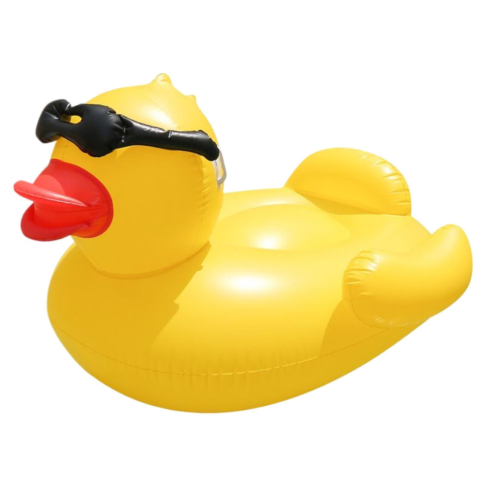 Enten Schwimmfloß Aufblasbare Enten-Lounge-Liege | See-Tier Pool-Float-Liege für Erwachsene, Männer, Kinder und Mädchen, Outdoor, Garten, Hof, , See, Fluss, Sonnenbaden, Party