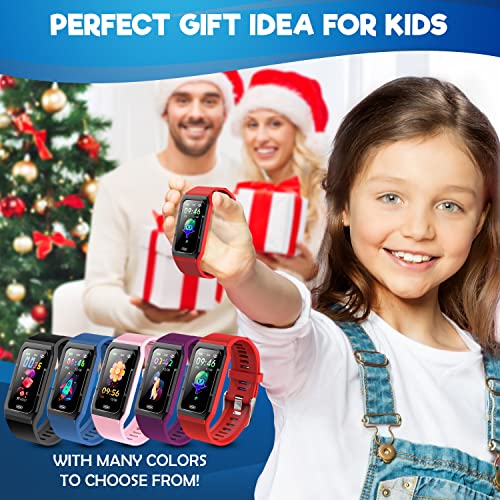 Inspiratek Kids Fitness Tracker For Girls And Boys Age 5-16 (5 Colors)- Waterproof Fitness Watch For Kids With Heart Rate Monitor thumb #2