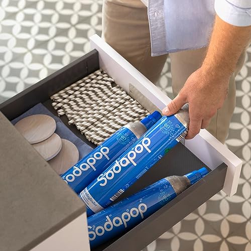 Foto von Sodapop Universal CO₂-Zylinder | 425g Kohlensäure für bis zu 60 Liter frisches Sprudelwasser | geeignet für Wassersprudler, Sodastream, Arke, etc.