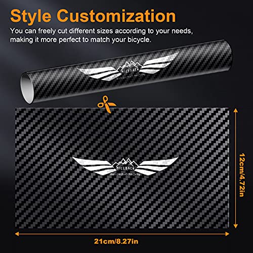 Nicedack Bike Chainstay Protector, Cycling Bike Chain Guard Decal Stickers Chainstay Bicycle Frame Tape Guard For Mountain Bike Chain Protective Front Fork Protective (3 Pcs Fbm) #TOP2