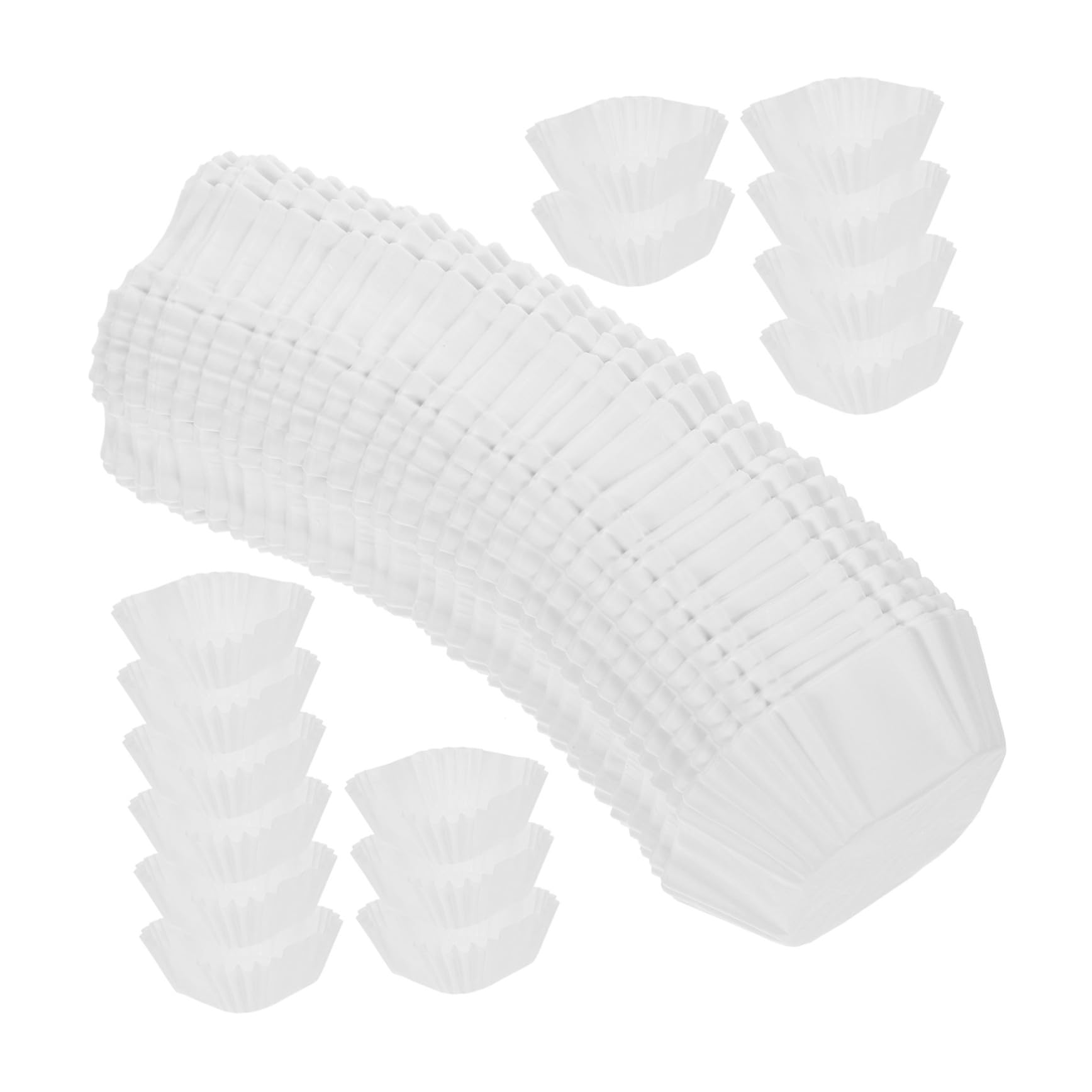 Sosoport 3000 Piezas Unidades Moldes Cuadrados para Cupcakes Resistentes al Calor Papel para Hornear Muffins Pasteles Tartas Postres para Fiestas y Repostería