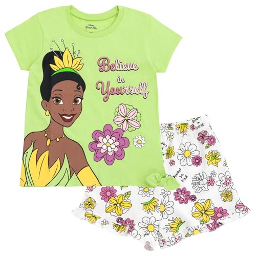 Image of Disney Princess Girls' 2-Piece Tee and Shorts Set for Baby & Kids