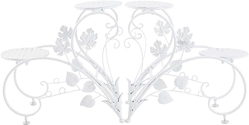 Miniatura 9 de unho Soporte para plantas en forma de corazón juego de 2 estantes de metal para flores, de hierro en maceta, estantes de exhibición para patio,