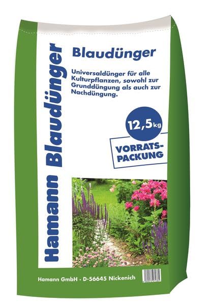 Hamann Blaudünger 12,5 kg Sack Volldünger Universaldünger für eine