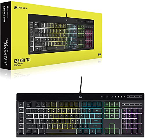 Corsair K55 RGB PRO Membrane Wired Gaming Keyboard – QWERTY US Layout, IP42 Dust and Spill-Resistant – 6 Macro Keys with Elgato Integration – iCUE Compatible – PC, Mac, Xbox – Black - image 8