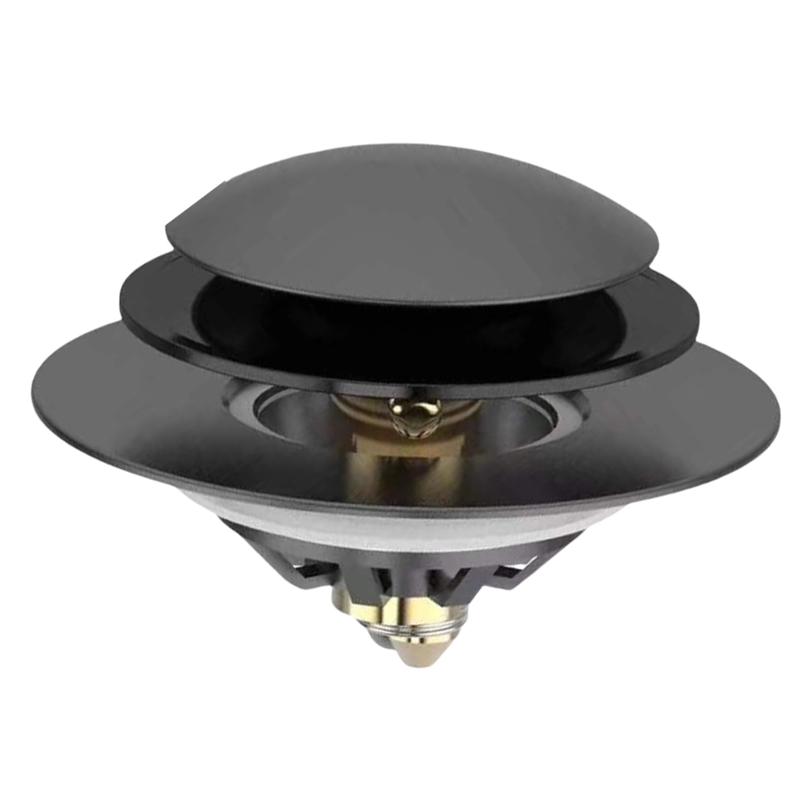 Tsophreniq Black Type Bounce Cores Bathtub Stopper Drain Plug Universals Bath Tub Drain Stoppers For Bathroom Water For Bathroom Water