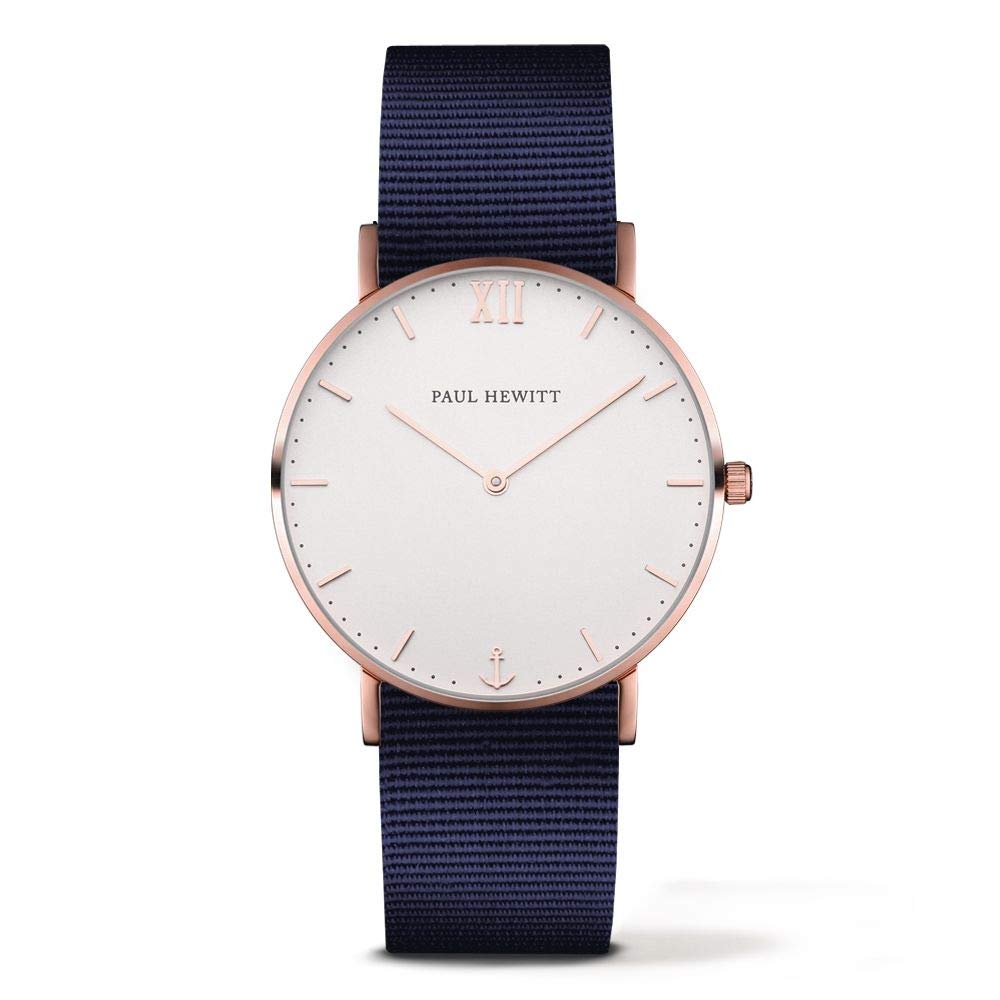 Paul Hewitt Reloj Unisex Analogico Cuarzo con Correa de Nylon PH-SA-R-ST-W-N-20