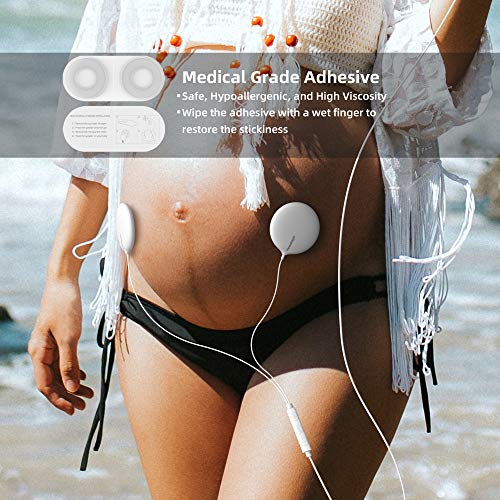 mosalogic baby bump headphone pregnancy headphones belly speaker play music voice story for baby in the womb pregnancy gift for mom to be