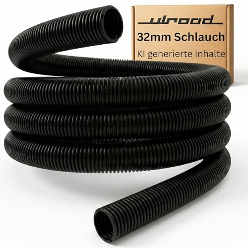 Manguera de aspiración de 5 metros, 32 mm, apta para Kärcher DN32 Nilfisk Aldi Top Craft NT Einhell Cleanfix Alternativa Manguera universal 5 m