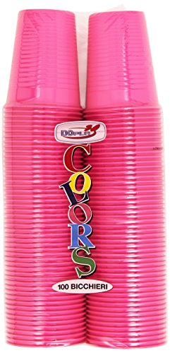 Colors - Bichieri, In Plastica, 100 Bicchieri